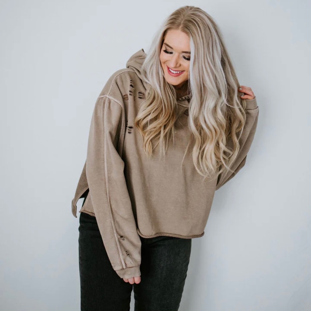 Murphy Distressed Hoodie by Chelsea DeBoer Lily & Lottie Lauriebelles